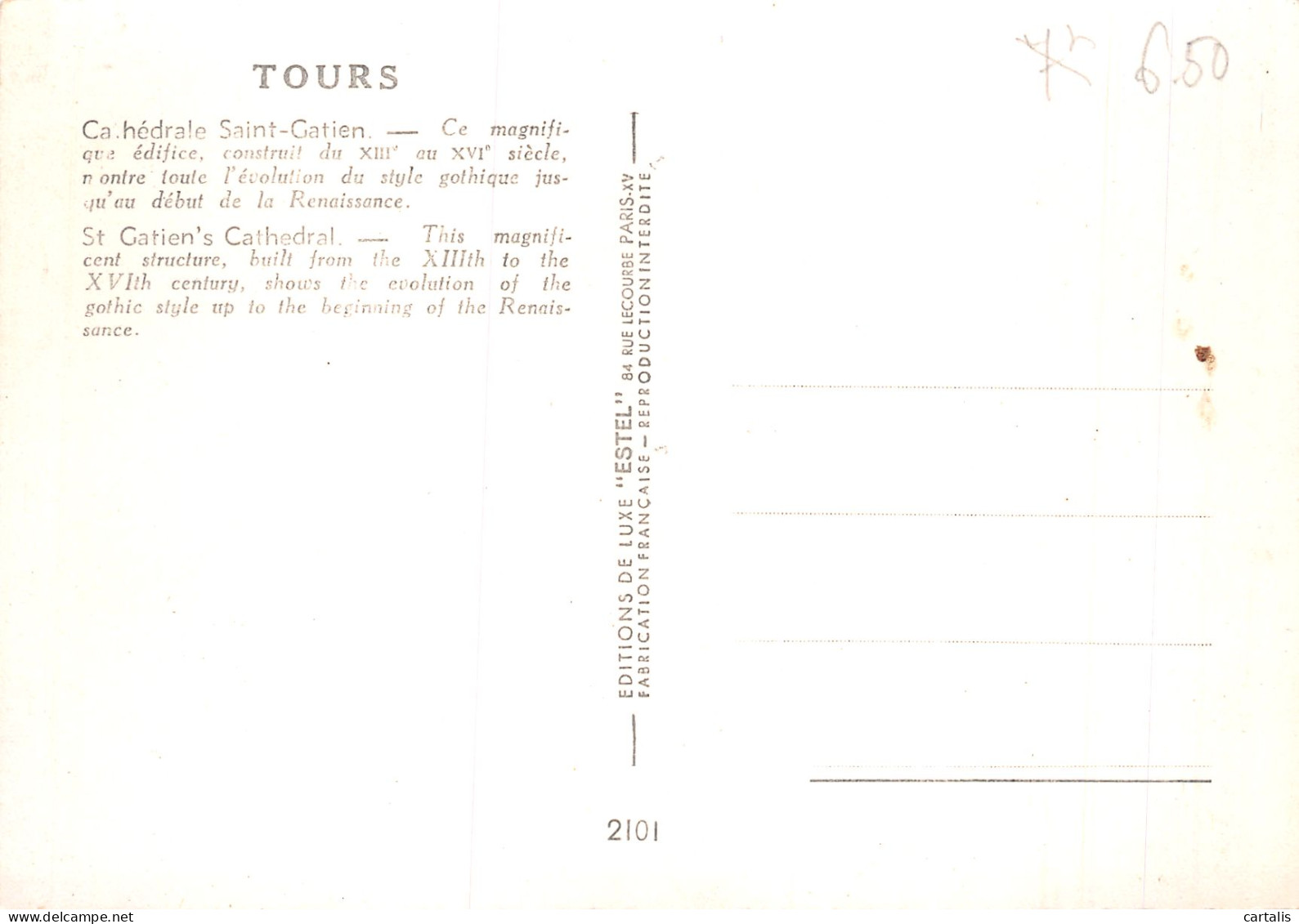 37-TOURS-N°4213-B/0065 - Tours