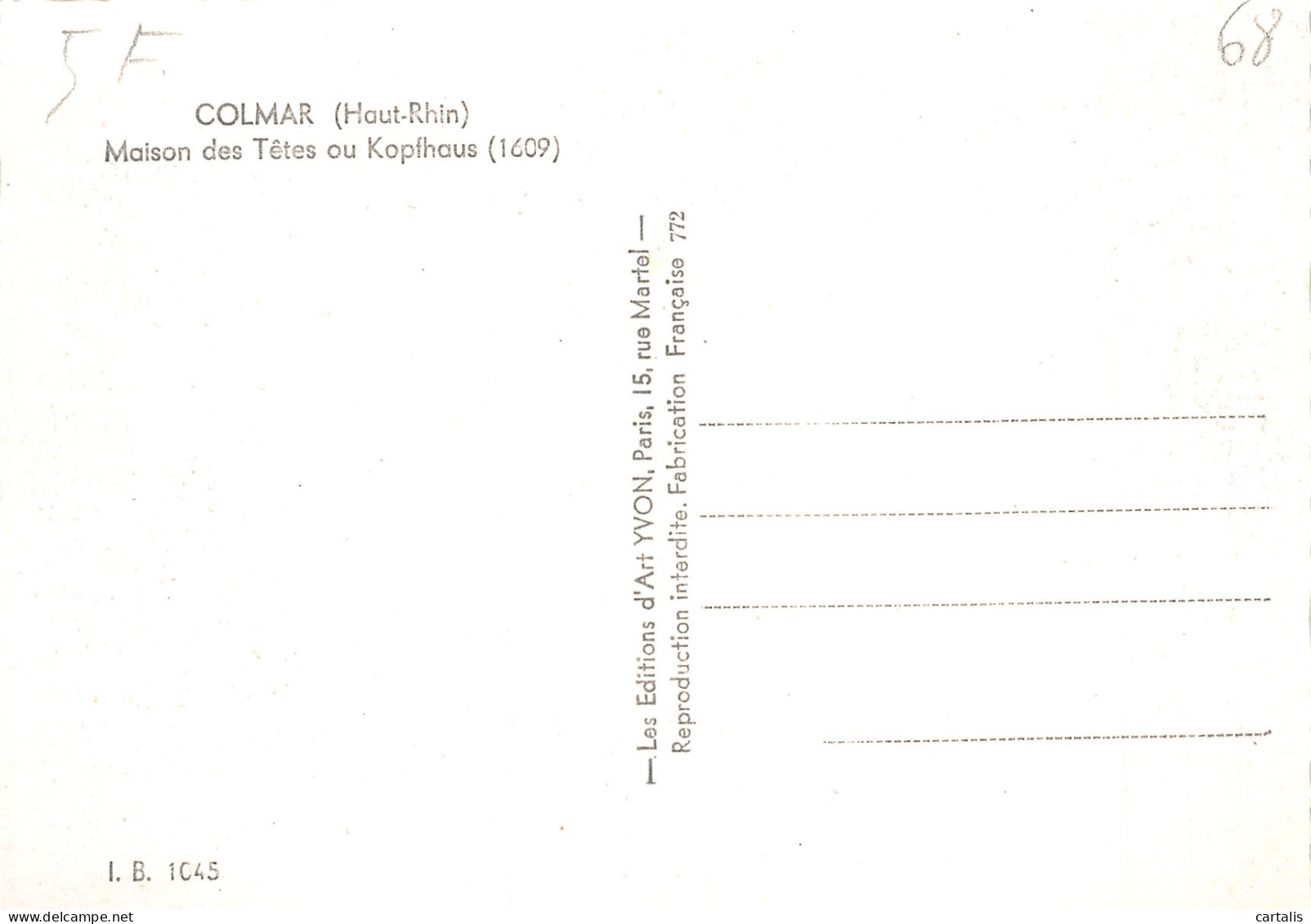 68-COLMAR-N°4213-A/0377 - Colmar