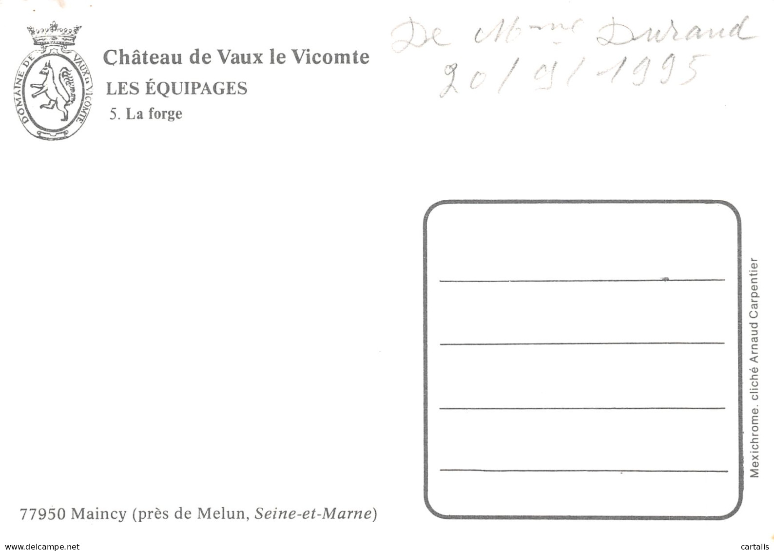 77-VAUX LE VICOMTE LE CHATEAU-N°4214-A/0019 - Vaux Le Vicomte