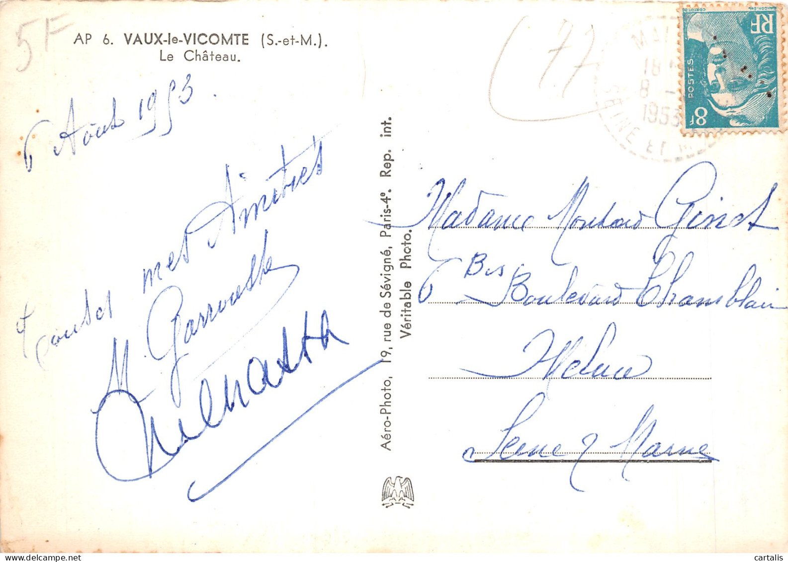 77-VAUX LE VICOMTE LE CHATEAU-N°4213-D/0377 - Vaux Le Vicomte