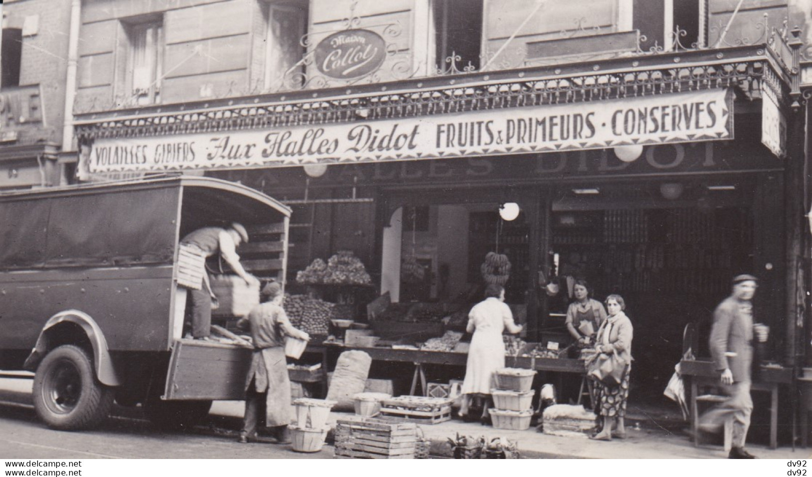 PARIS RUE DIDOT AUX HALLES DIDOT MAISON COLLOT CAMION DE LIVRAISON - Profesiones