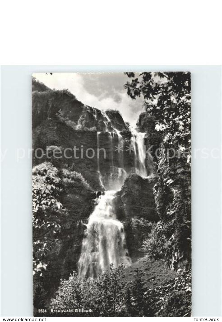 11679307 Braunwald GL Zillibach Wasserfall Braunwald - Andere & Zonder Classificatie