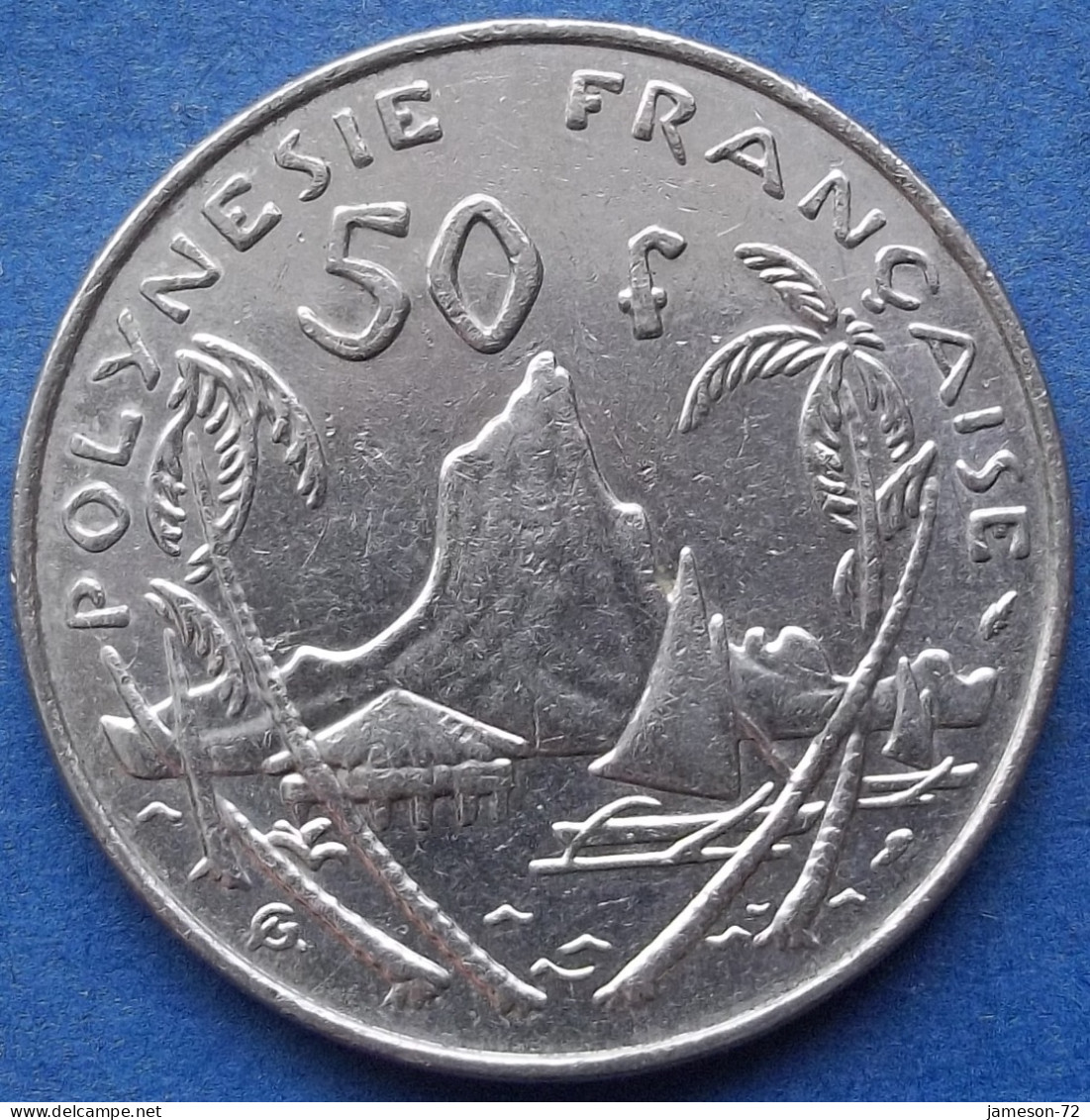 FRENCH POLYNESIA - 50 Francs 1988 "Morea Harbor" KM# 13 French Overseas Territory - Edelweiss Coins - Polynésie Française