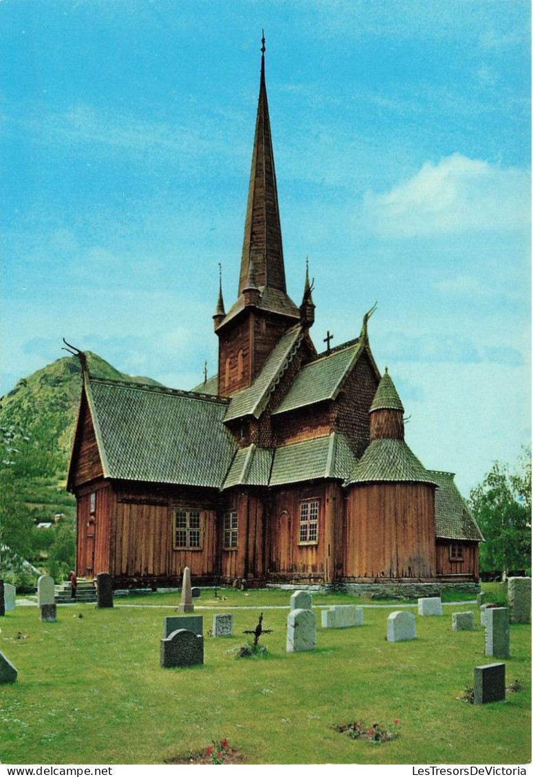 NORVEGE - Lom Stave Church Restored In 1933 - Colorisé - Carte Postale - Norvège