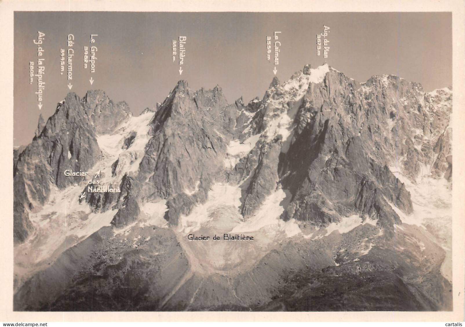 74-CHAMONIX LES GRANDES AIGUILLES-N°4214-B/0011 - Chamonix-Mont-Blanc