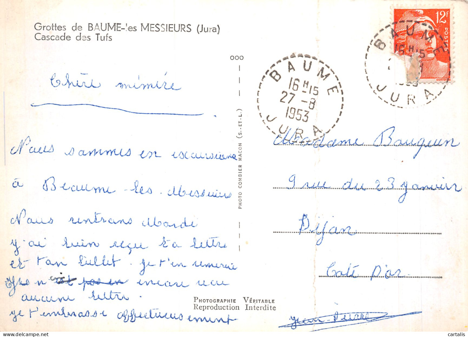 39-BAUME LES MESSIEURS GROTTES-N°4214-A/0359 - Baume-les-Messieurs