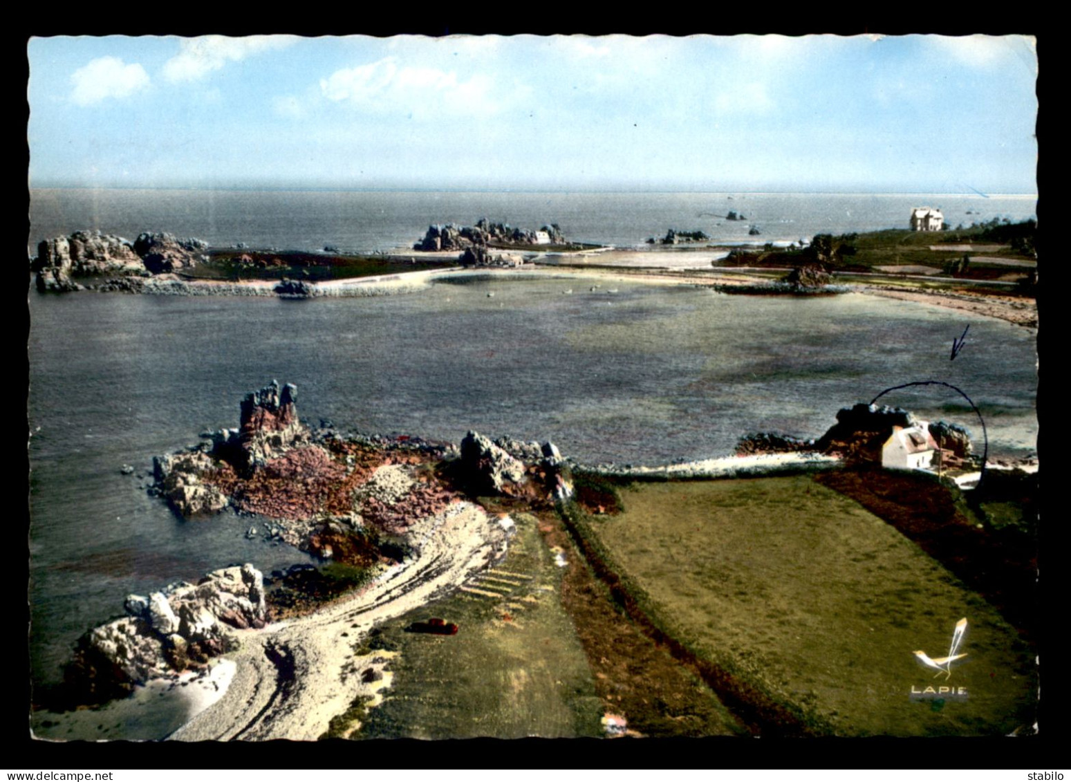 22 - PLOUGRESCANT - VUE AERIENNE - CASTEL-MEUR - Plougrescant