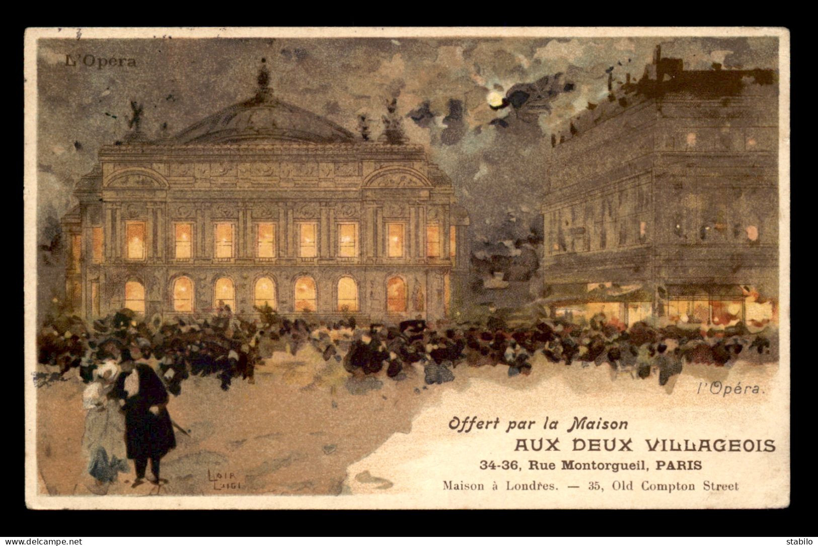 ILLUSTRATEURS - PARIS - LUIGI LOIR - L'OPERA - Loir