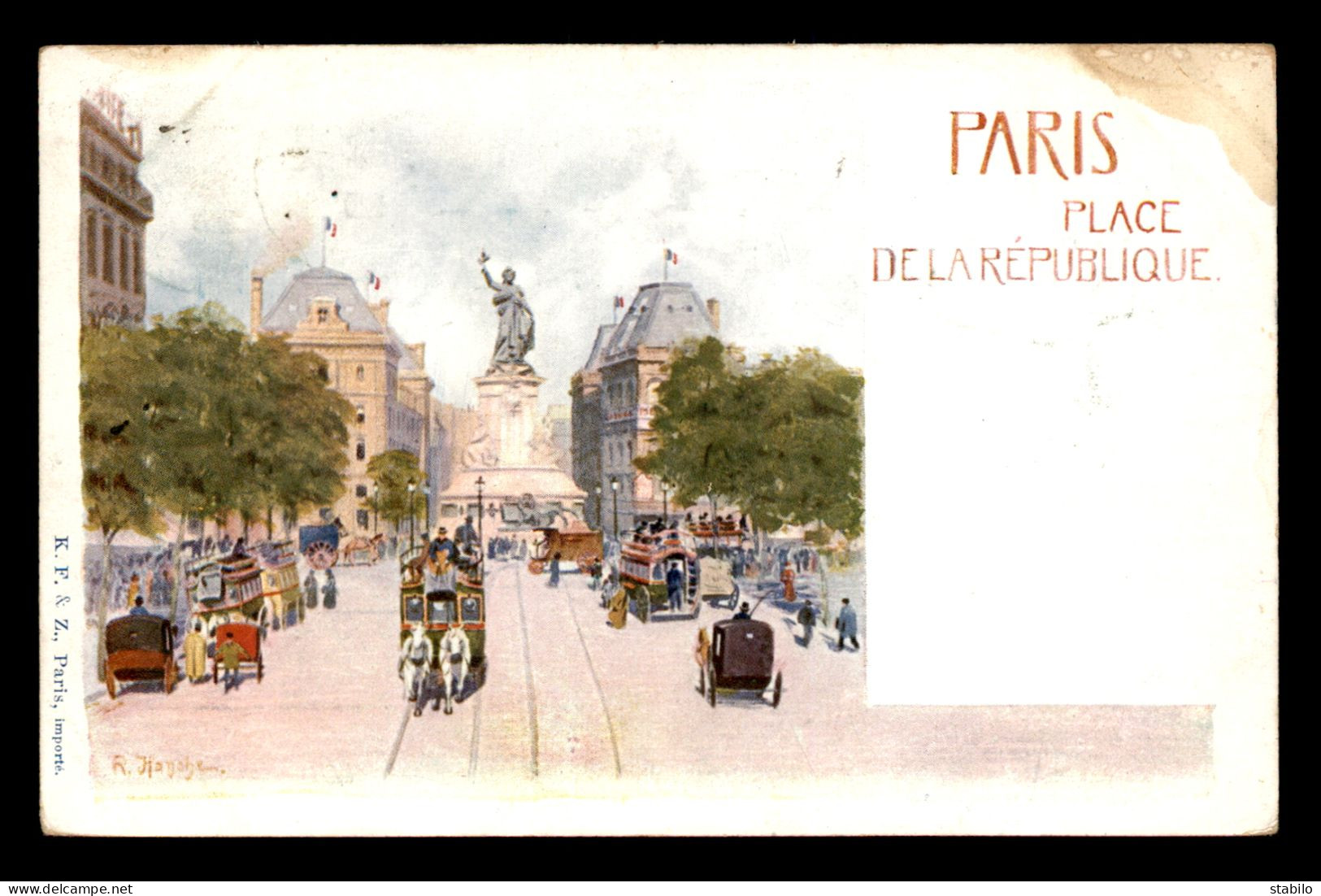 ILLUSTRATEURS - PARIS - R. HANCHE - PLACE DE LA REPUBLIQUE - Autres & Non Classés