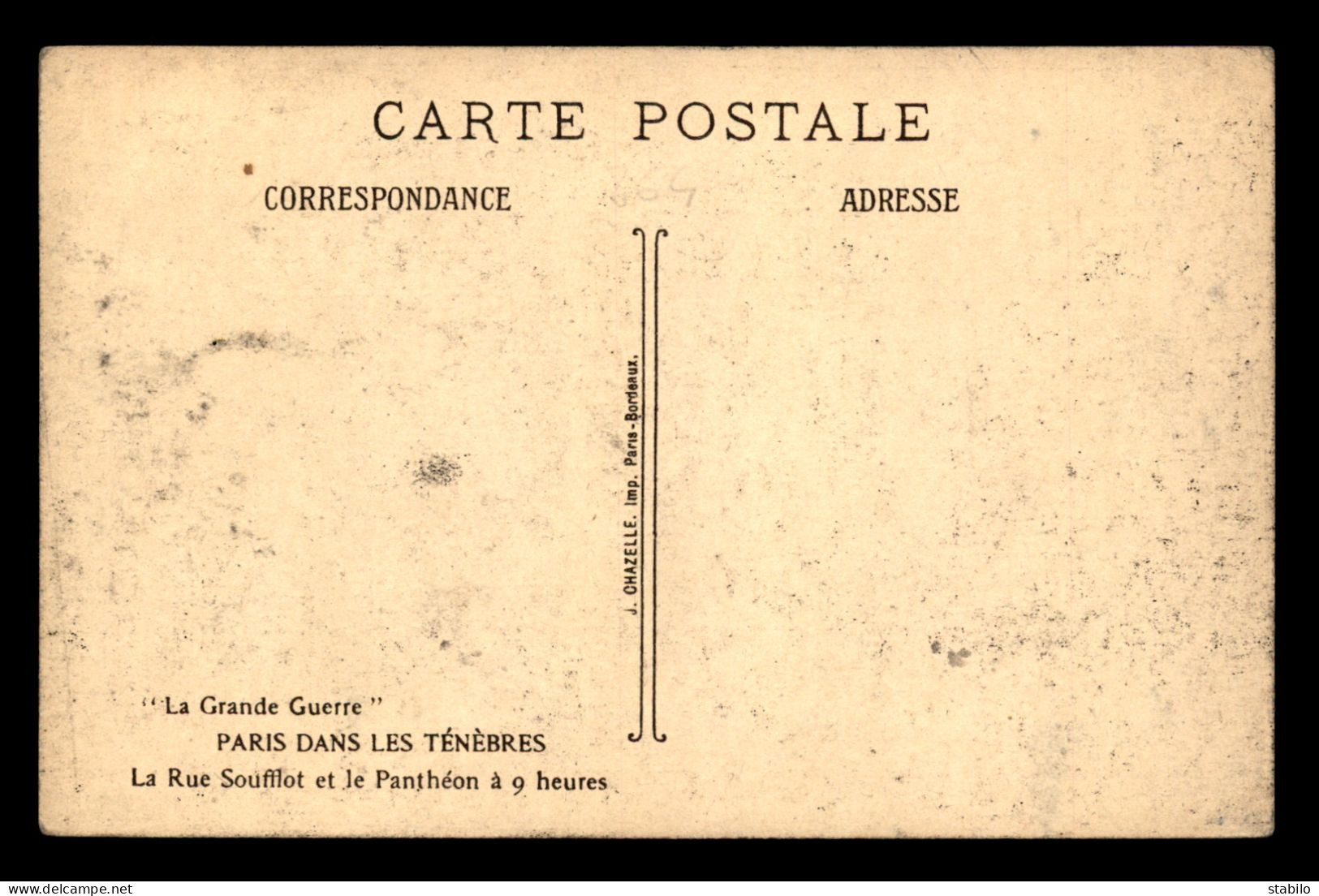 ILLUSTRATEURS - PARIS - DANS LES TENEBRES - LA RUE SOUFFLOT ET LE PANTHEON A 9 HEURES - CIEL ETOILE, CLAIR DE LUNE - 1900-1949
