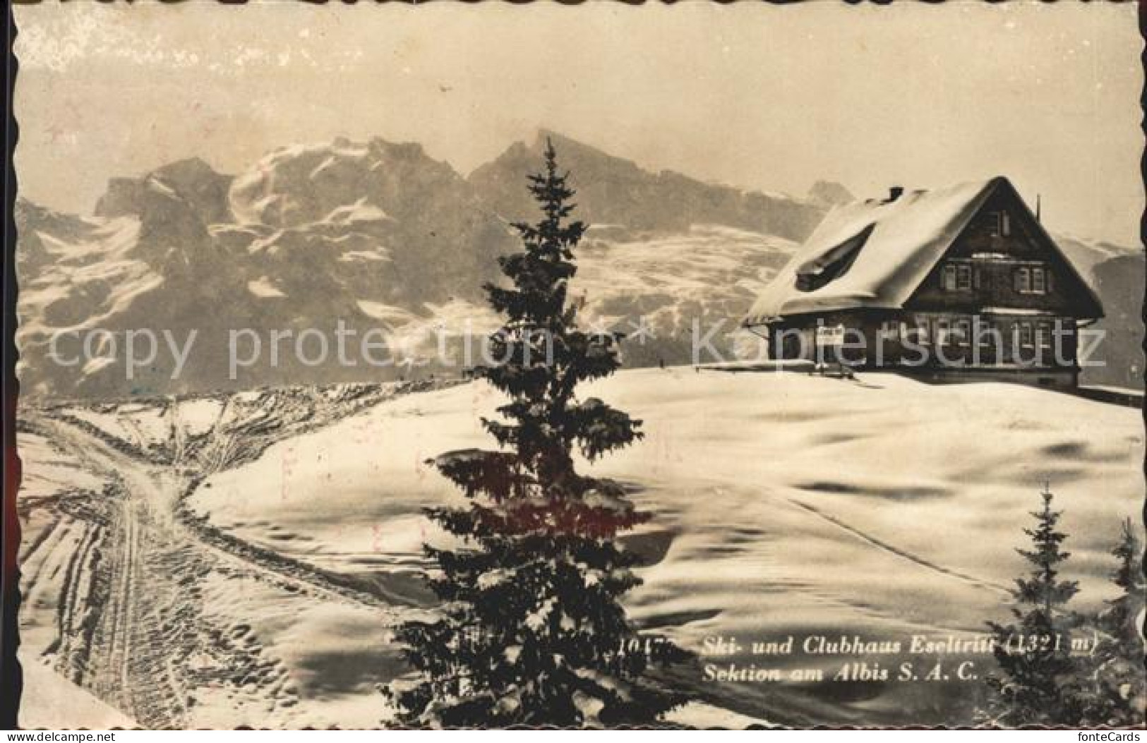 11678957 Oberiberg Ski Und Clubhaus Eseltritt Sektion Am Albis Alpenpanorama Obe - Sonstige & Ohne Zuordnung