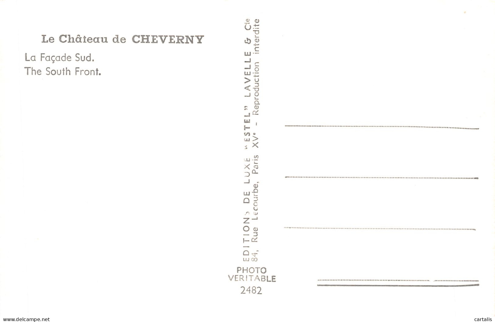 41-CHEVERNY LE CHATEAU-N°4214-E/0091 - Cheverny