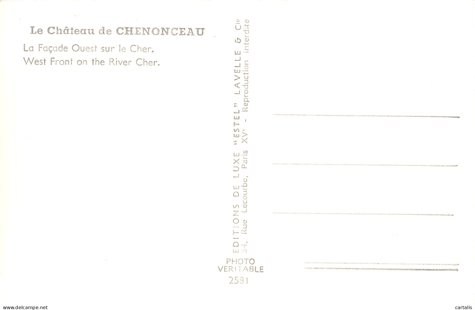 37-CHENONCEAUX LE CHATEAU-N°4214-E/0019 - Chenonceaux