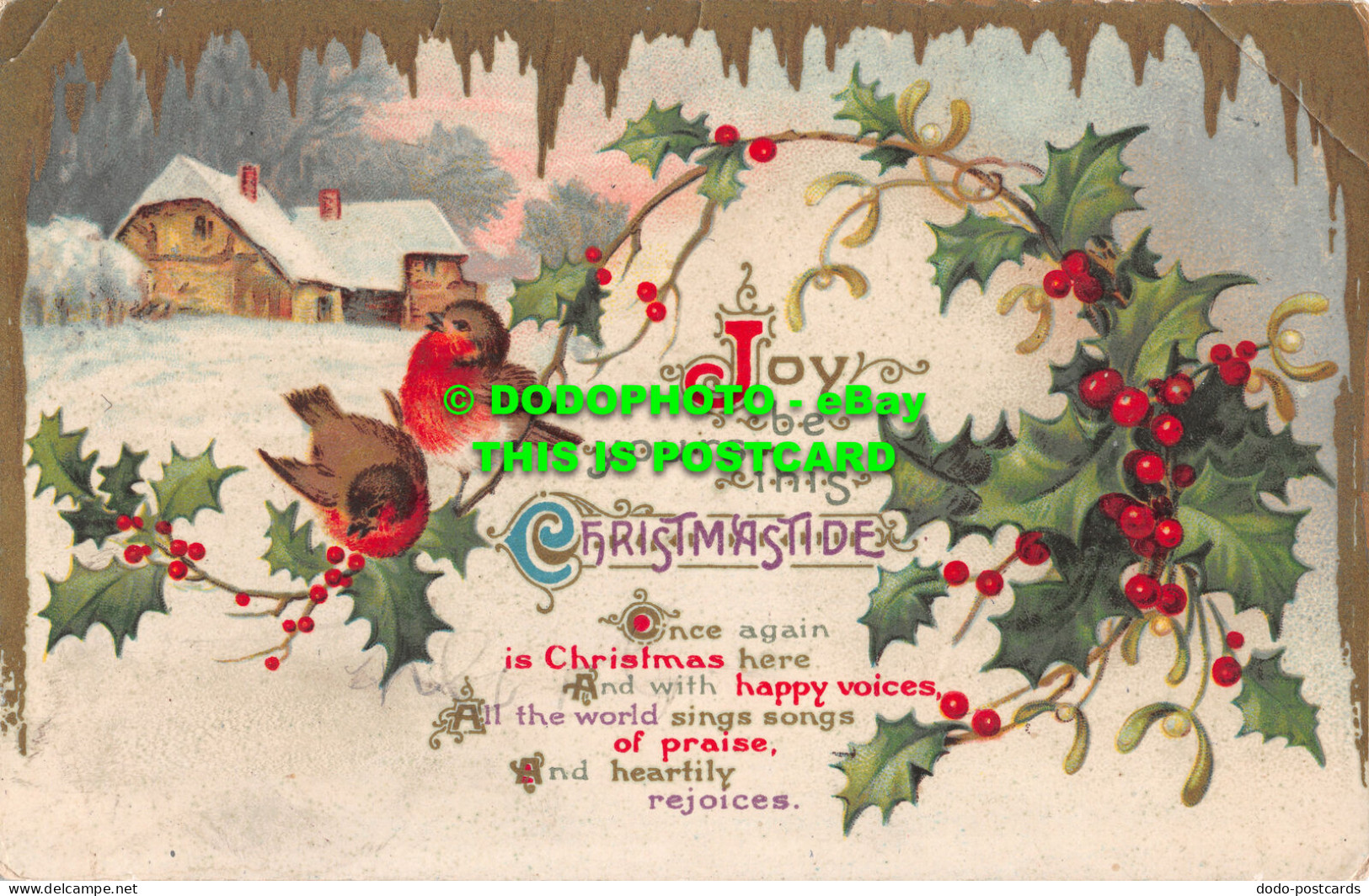 R503932 Joy Be Yours This Christmastide. Postcard - World