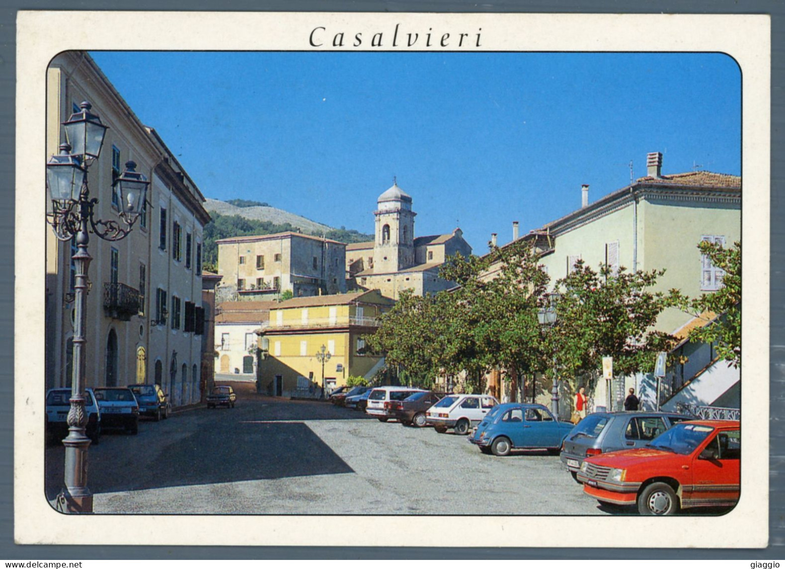 °°° Cartolina - Casalvieri Piazza S. Rocco - Viaggiata °°° - Frosinone