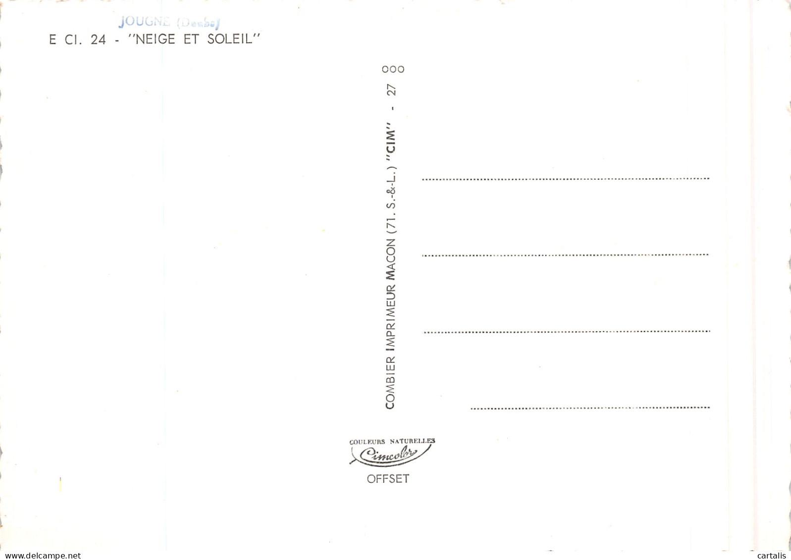 25-JOUGNE-N°4215-A/0375 - Autres & Non Classés