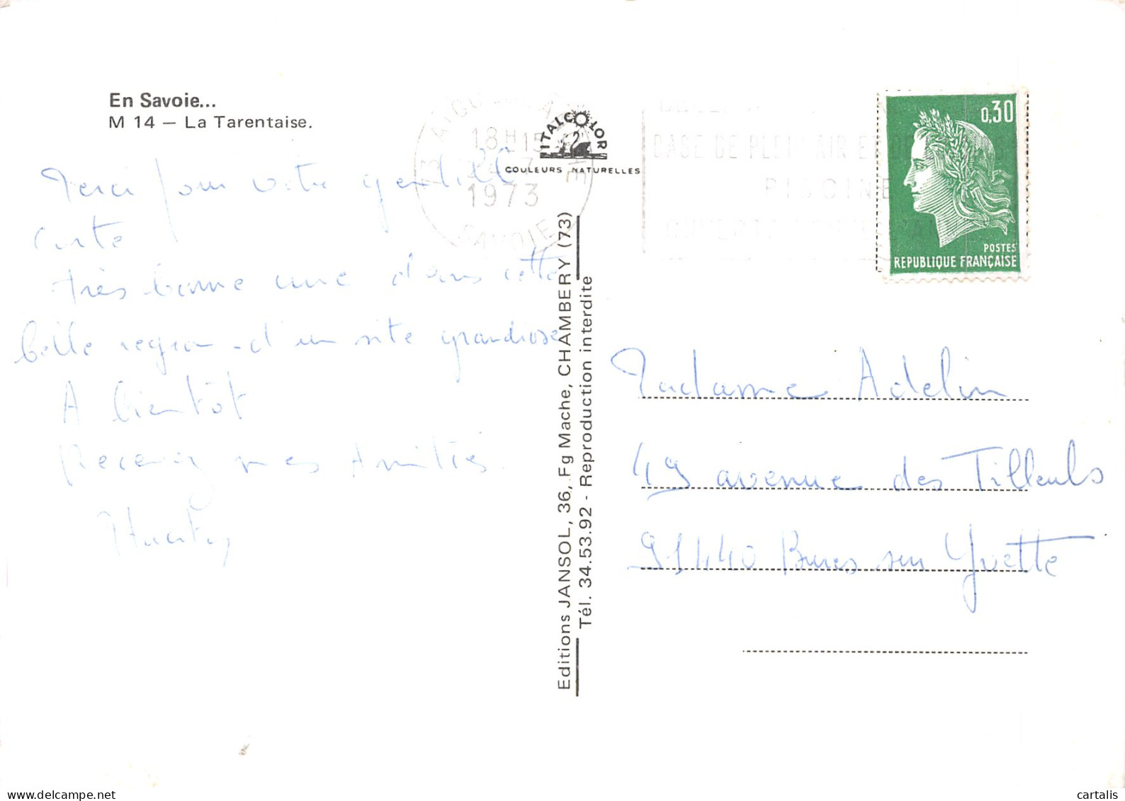 73-LA TARENTAISE-N°4215-A/0313 - Other & Unclassified