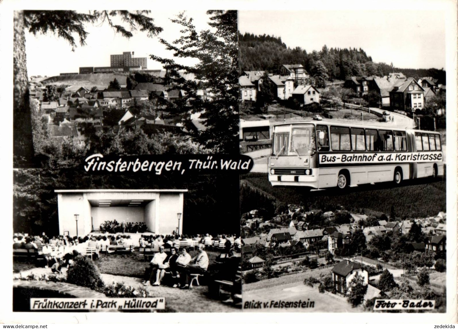 H2006 - Finsterbergen - Ikarus Omnibus - Foto Bader Handabzug - Friedrichroda