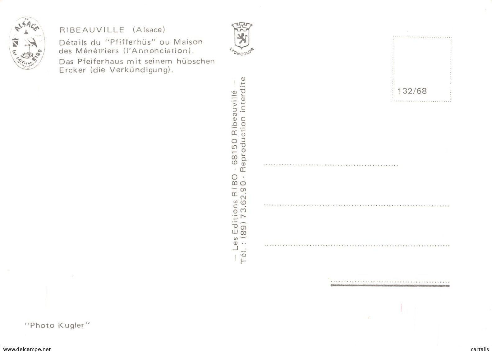 68-RIBEAUVILLE-N°4216-A/0063 - Ribeauvillé