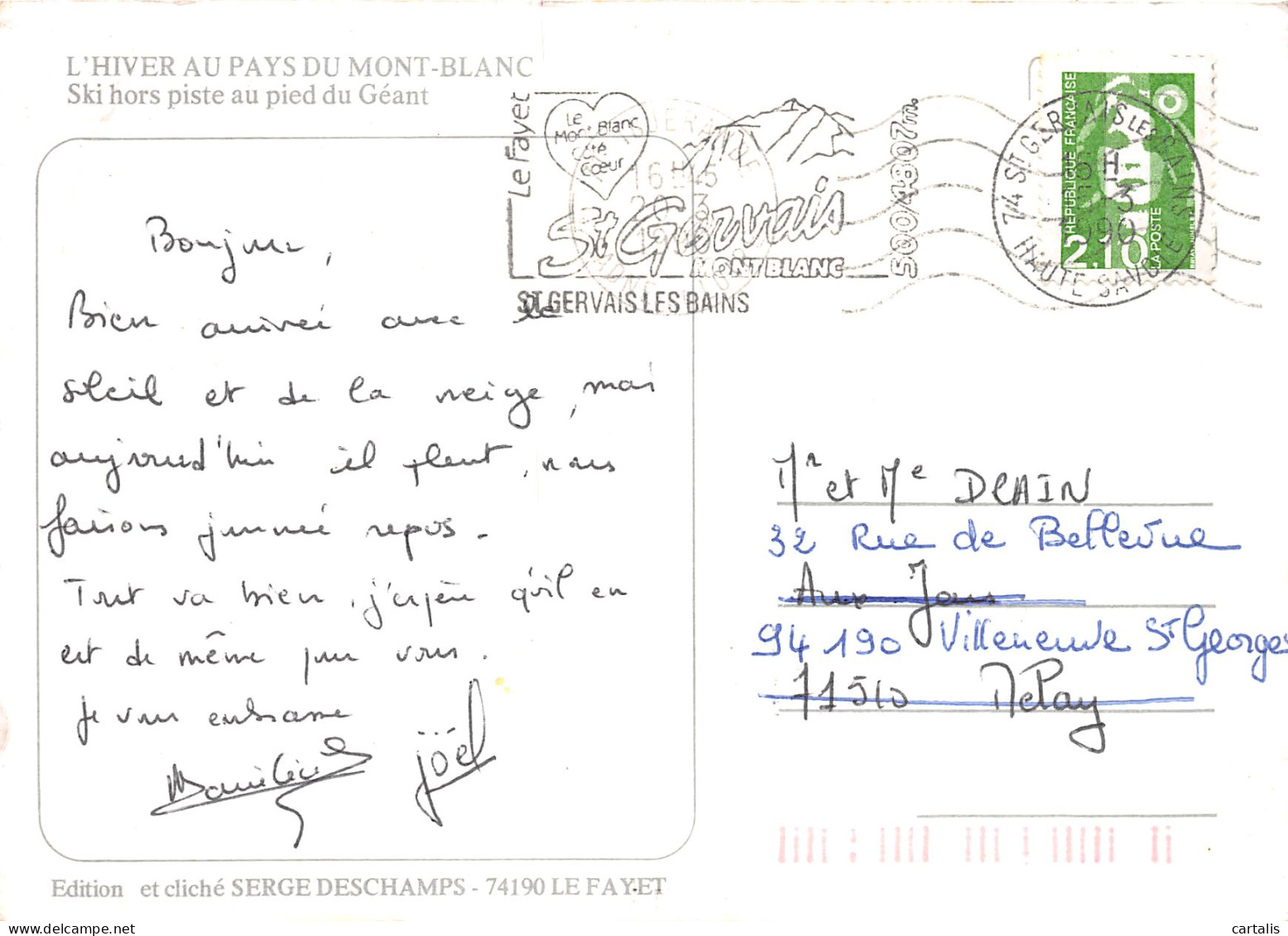 74-LE MONT BLANC-N°4215-D/0293 - Other & Unclassified