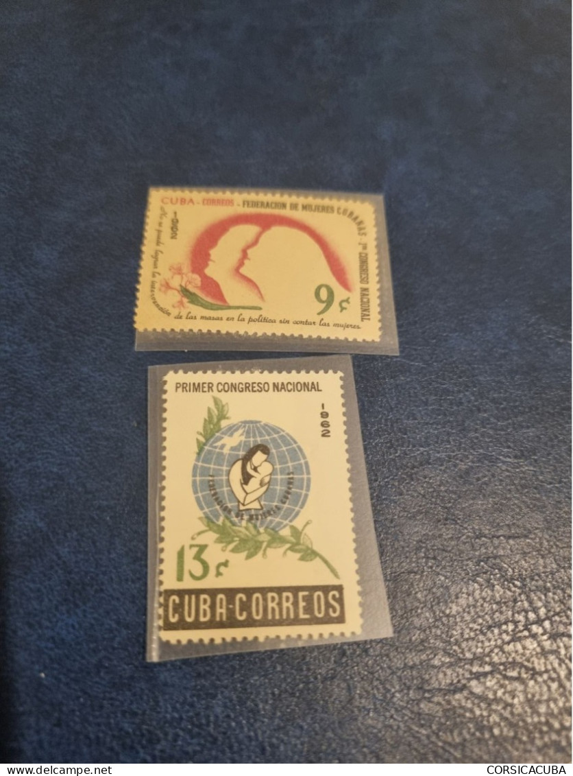 CUBA  NEUF  1962   FEDERACION  DE  MUJERES  CUBANAS //  PARFAIT  ETAT  //  Sans Gomme, Le 9c Avec Gomme - Neufs