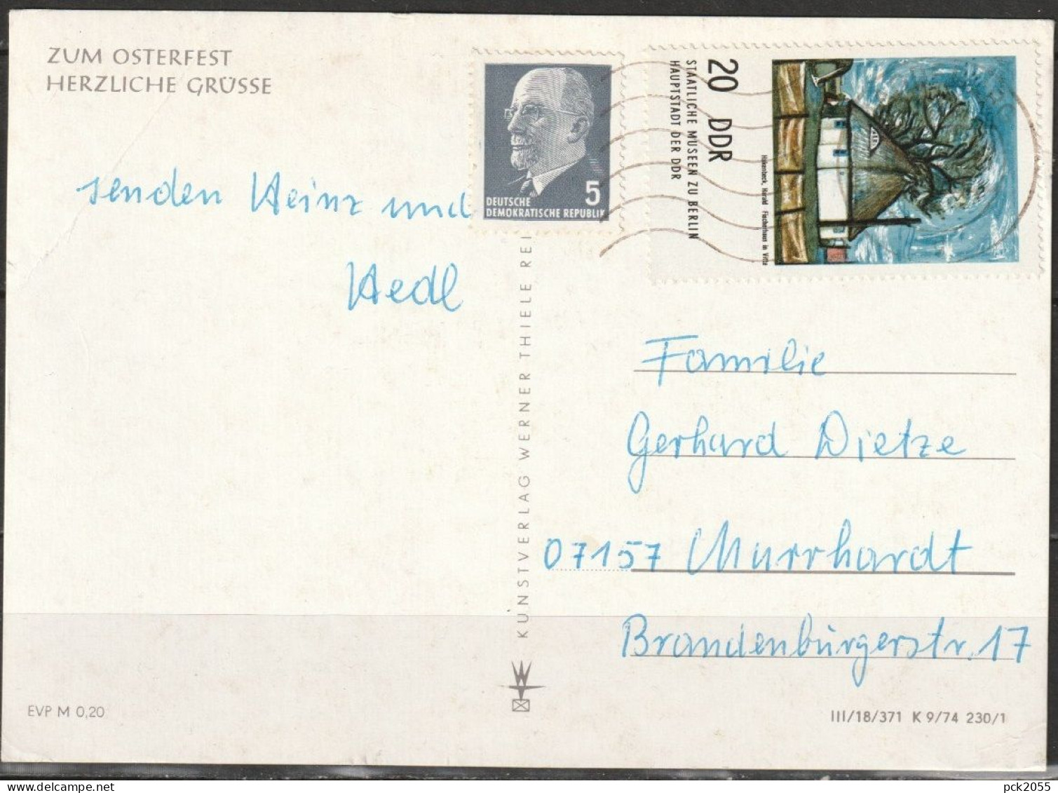 DDR 1974 Nr.2003 Gemälde +845 Ulbricht  (d 4335 ) Günstige Versandkosten - Briefe U. Dokumente