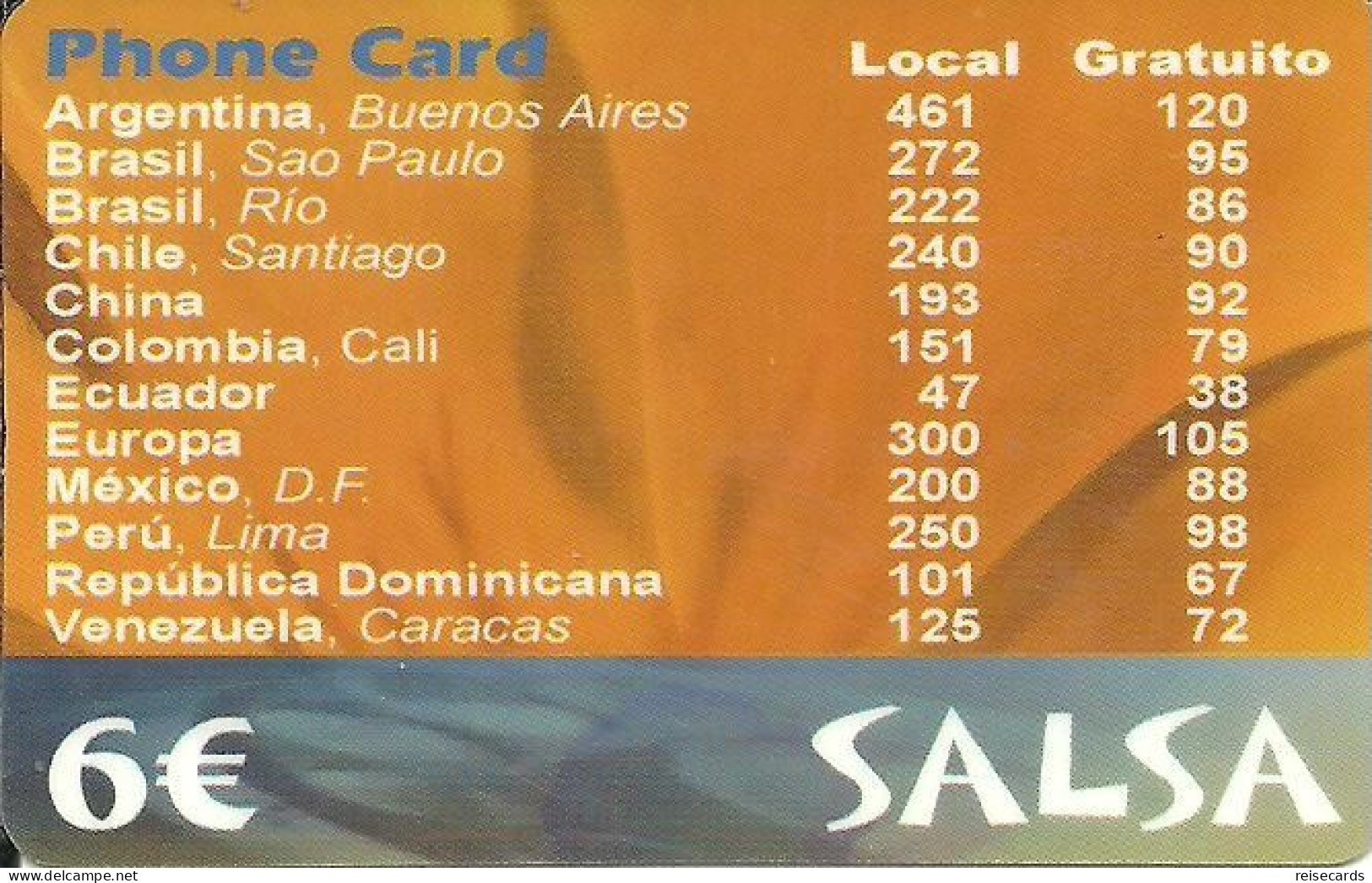Spain: Prepaid IDT - Salsa 06.05 - Sonstige & Ohne Zuordnung
