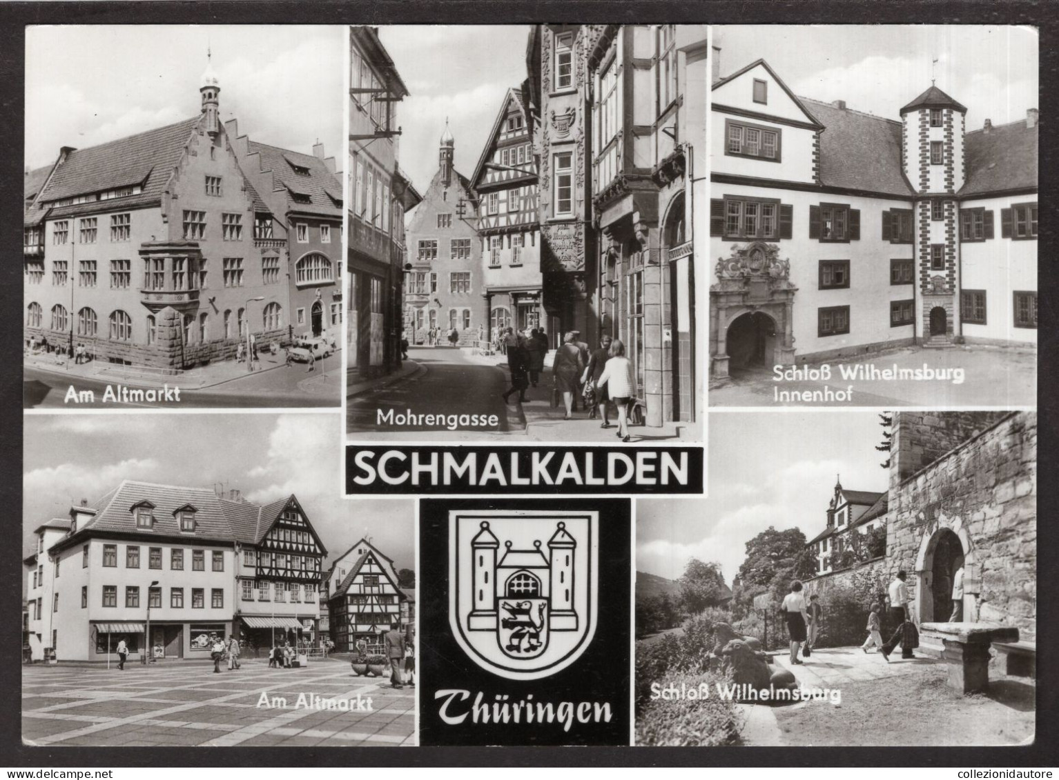 SCHMALKALDEN - THÜRINGEN - SCHLOSS WILHELMSBURG INNENHOF - AM ALTMARKT - SCHLOSS WILHELMSBURG - CARTOLINA FG NUOVA - Schmalkalden