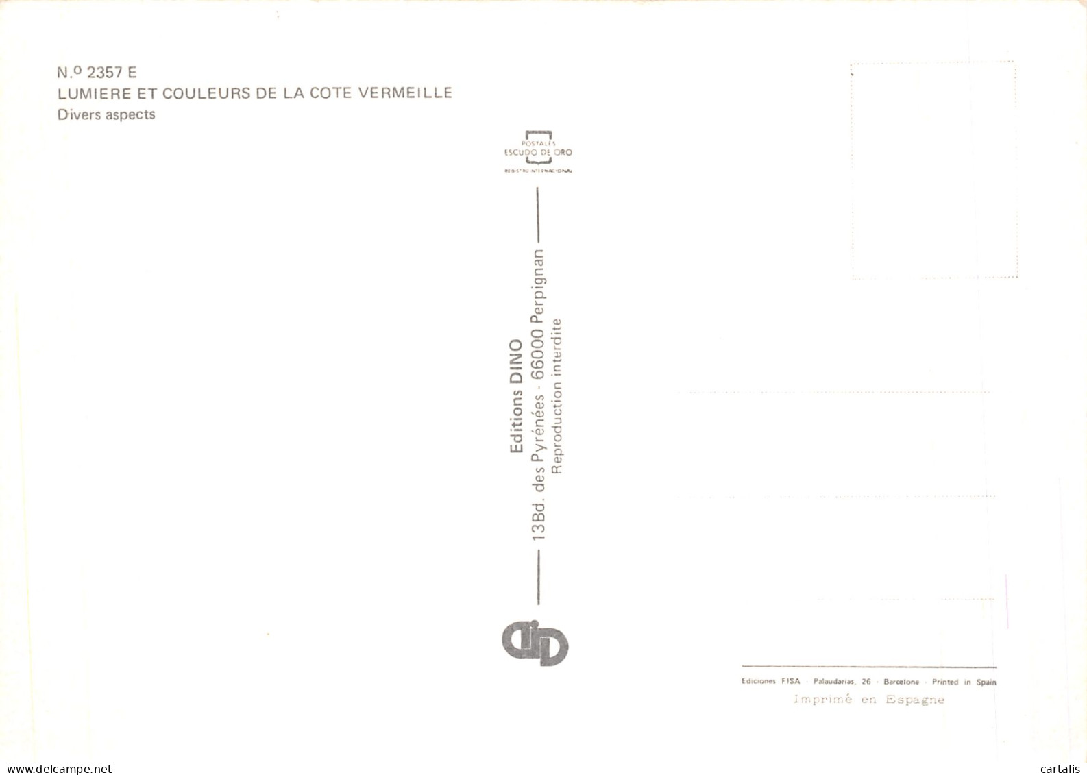 66-LA COTE VERMEILLE-N°4216-A/0323 - Autres & Non Classés