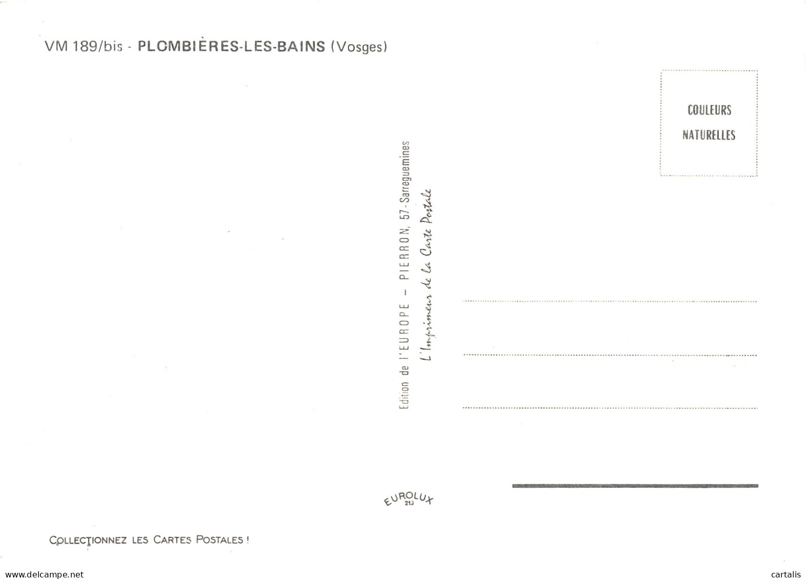 88-PLOMBIERES LES BAINS-N°4217-A/0315 - Plombieres Les Bains
