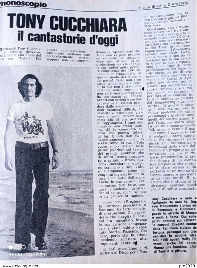 L’INTREPIDO 1972 TONY CUCCHIARA AGRIGENTO ADRIANO CELENTANO ALBERTO SORDI - Altri & Non Classificati