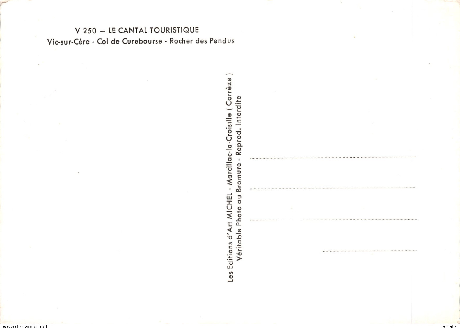 15-VIC SUR CERE-N°4216-D/0173 - Autres & Non Classés