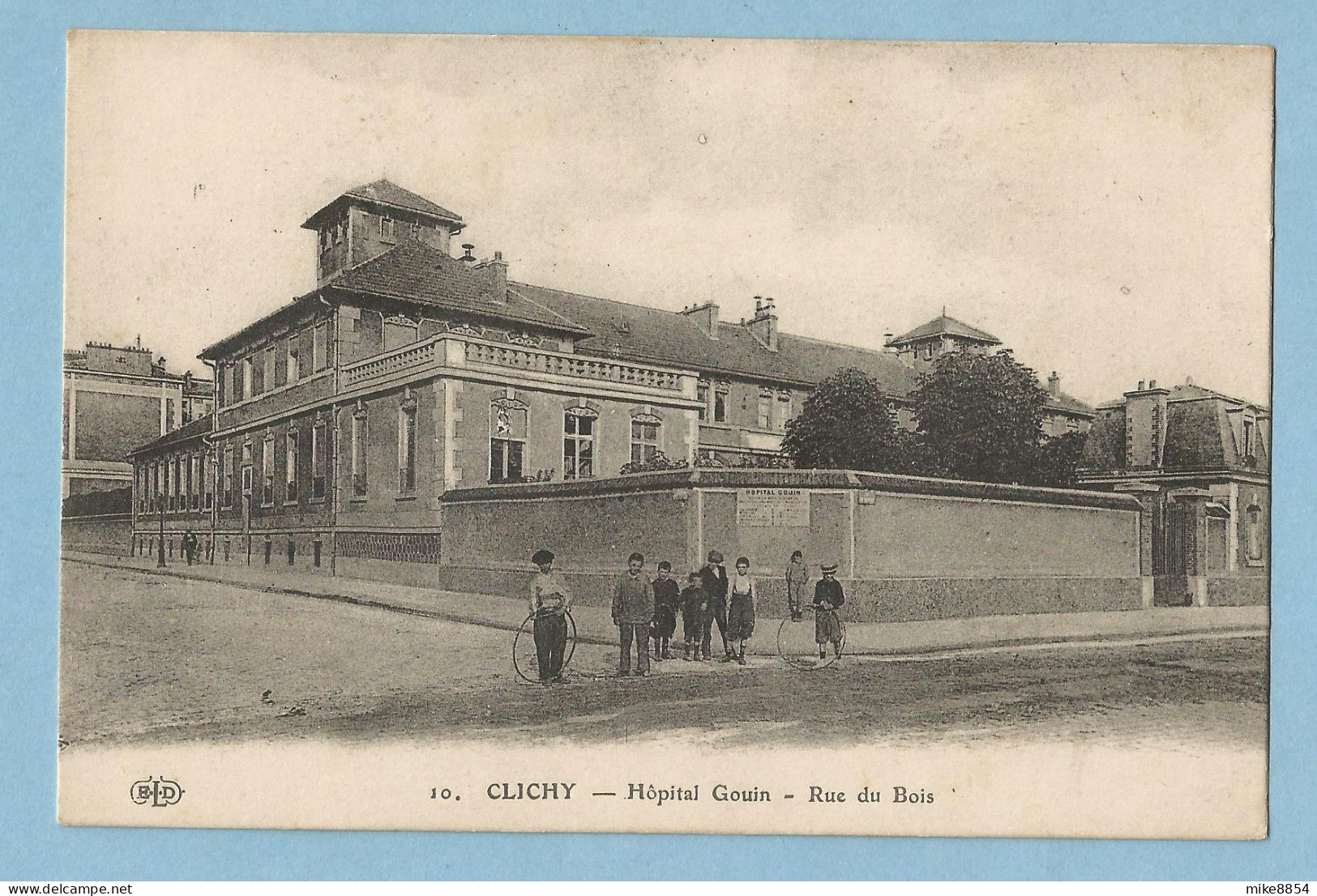 0442  CPA  CLICHY - Hôpital Gouin - Rue Du Bois -  Enfants   +++++++++++++++++++++ - Clichy