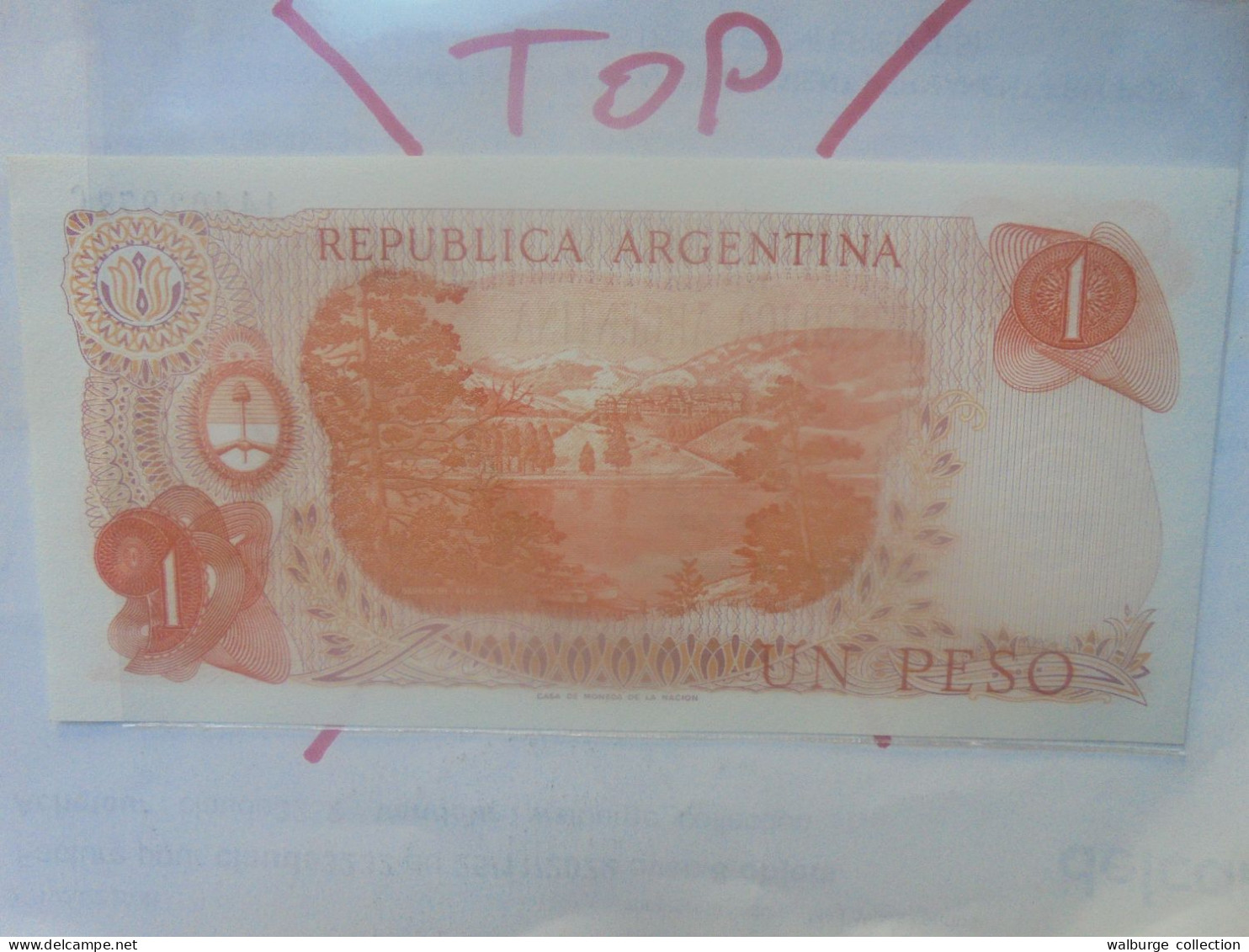ARGENTINE 1 PESO ND (1970-73) Neuf (B.33) - Argentine