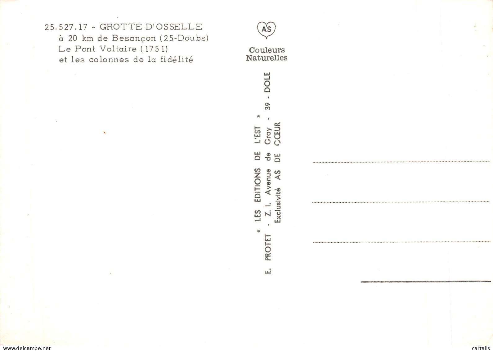 25-GROTTE D OSSELLE-N°4217-B/0305 - Other & Unclassified