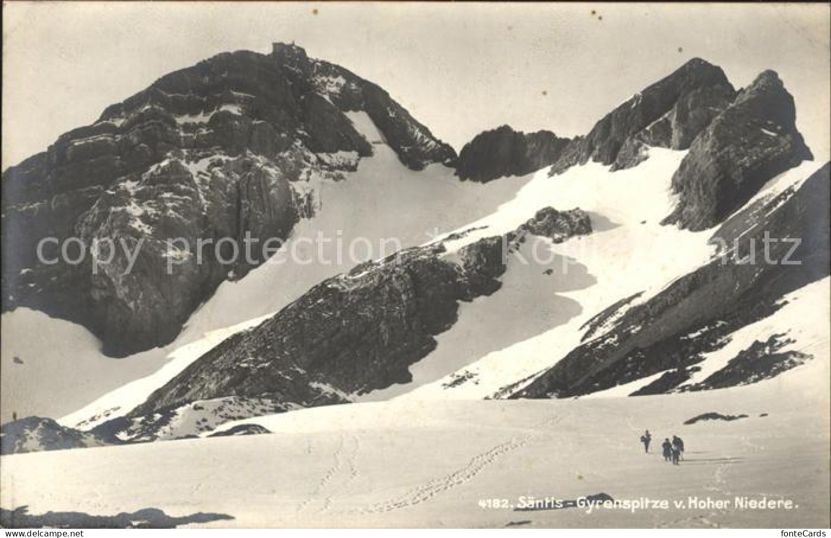 11677086 Saentis AR Gyrenspitze Von Hoher Niederer Wanderer Saentis AR - Other & Unclassified