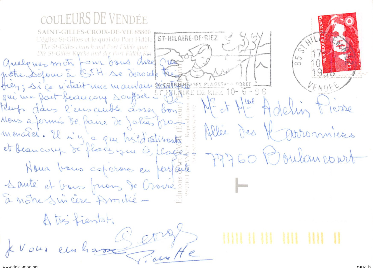 85-SAINT GILLES CROIX DE VIE-N°4218-A/0379 - Saint Gilles Croix De Vie