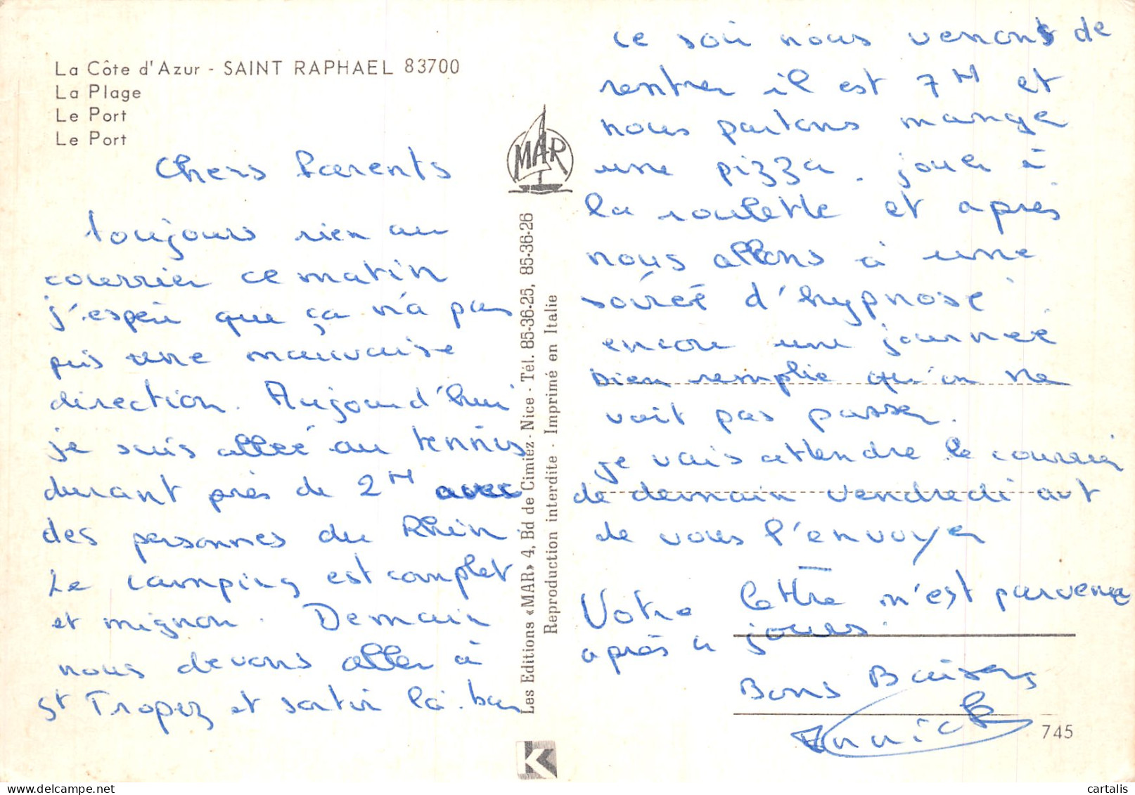83-SAINT RAPHAEL-N°4218-A/0265 - Saint-Raphaël