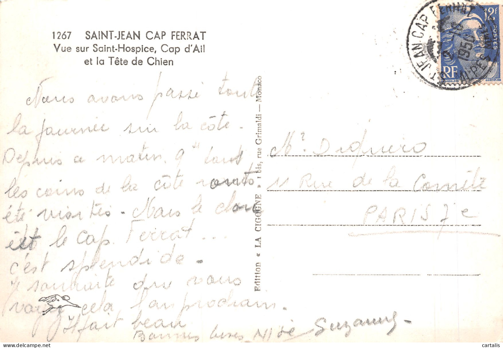 06-SAINT JEAN CAP FERRAT-N°4218-A/0253 - Saint-Jean-Cap-Ferrat