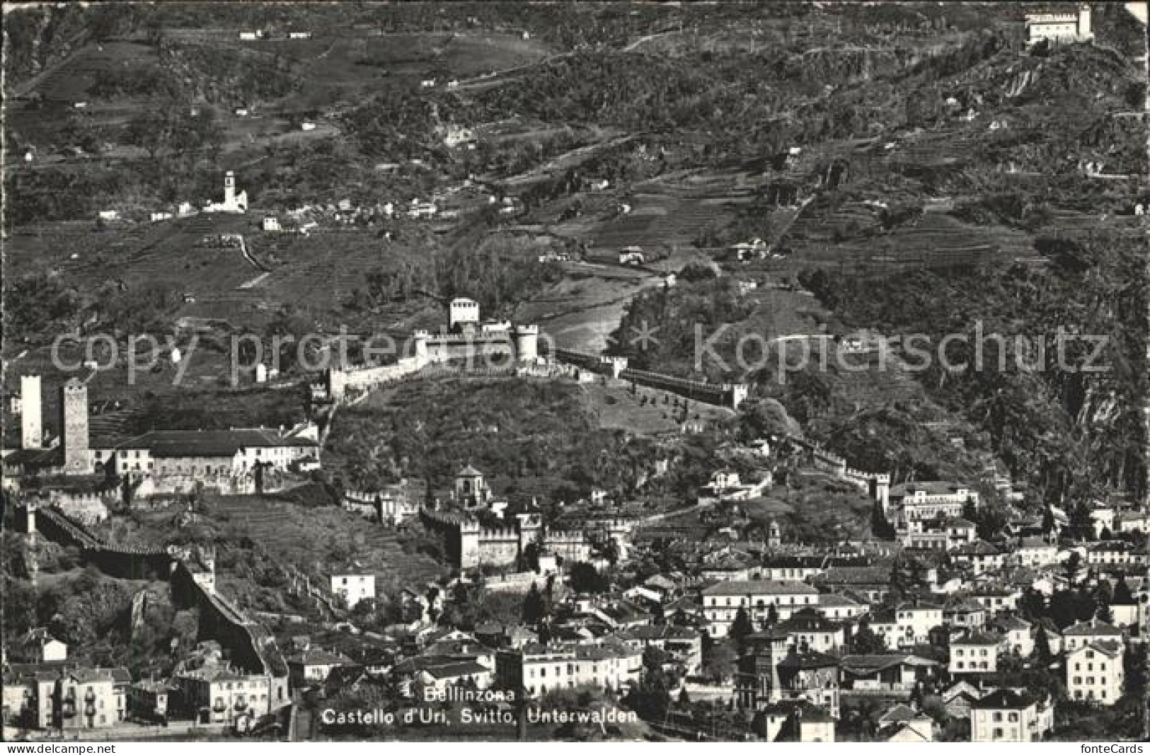 11676907 Bellinzona Castello D`Uri Svitto Unterwalden Fliegeraufnahme Bellinzona - Otros & Sin Clasificación