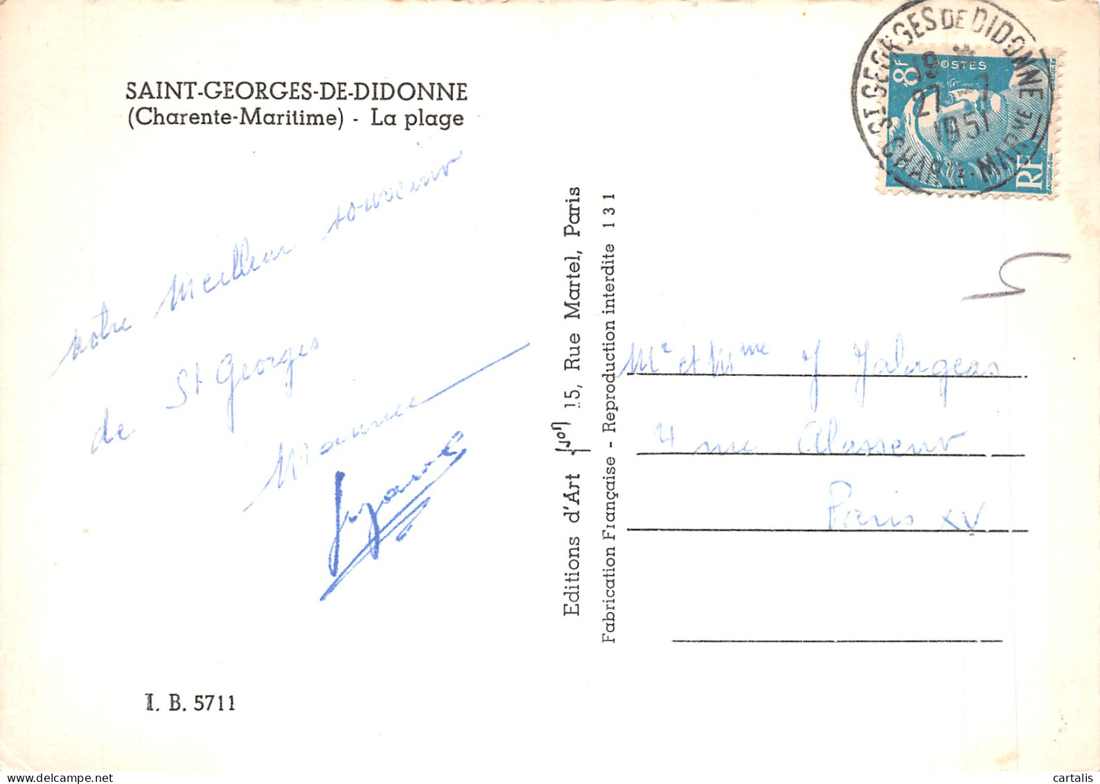 17-SAINT GEORGES DE DIDONNE-N°4218-D/0179 - Saint-Georges-de-Didonne