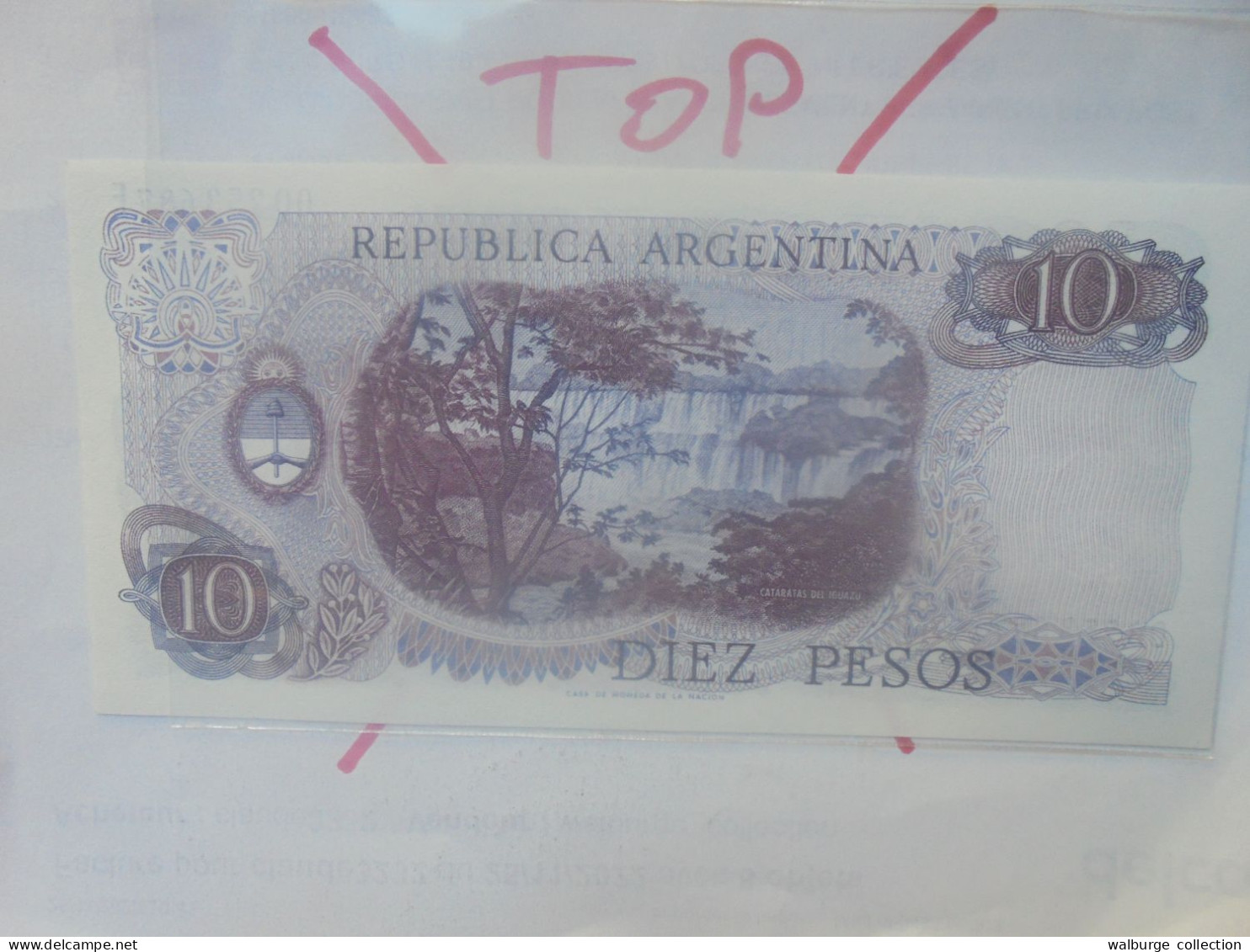 ARGENTINE 10 PESOS ND (1976) Neuf (B.33) - Argentinien