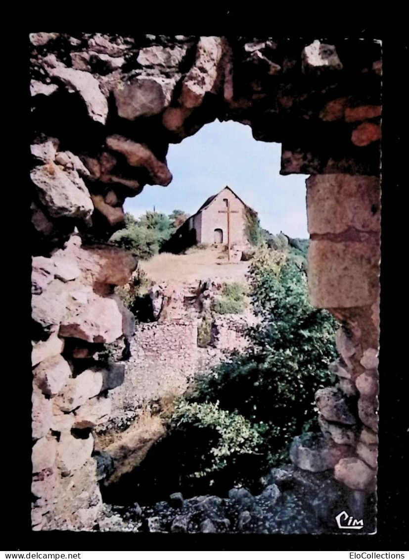 Cp, 86, ANGLES SUR L'ANGLIN, La Croix Du Calvaire Et La Chapelle Saint Pierre, Vierge, Ed. Combier - Autres & Non Classés