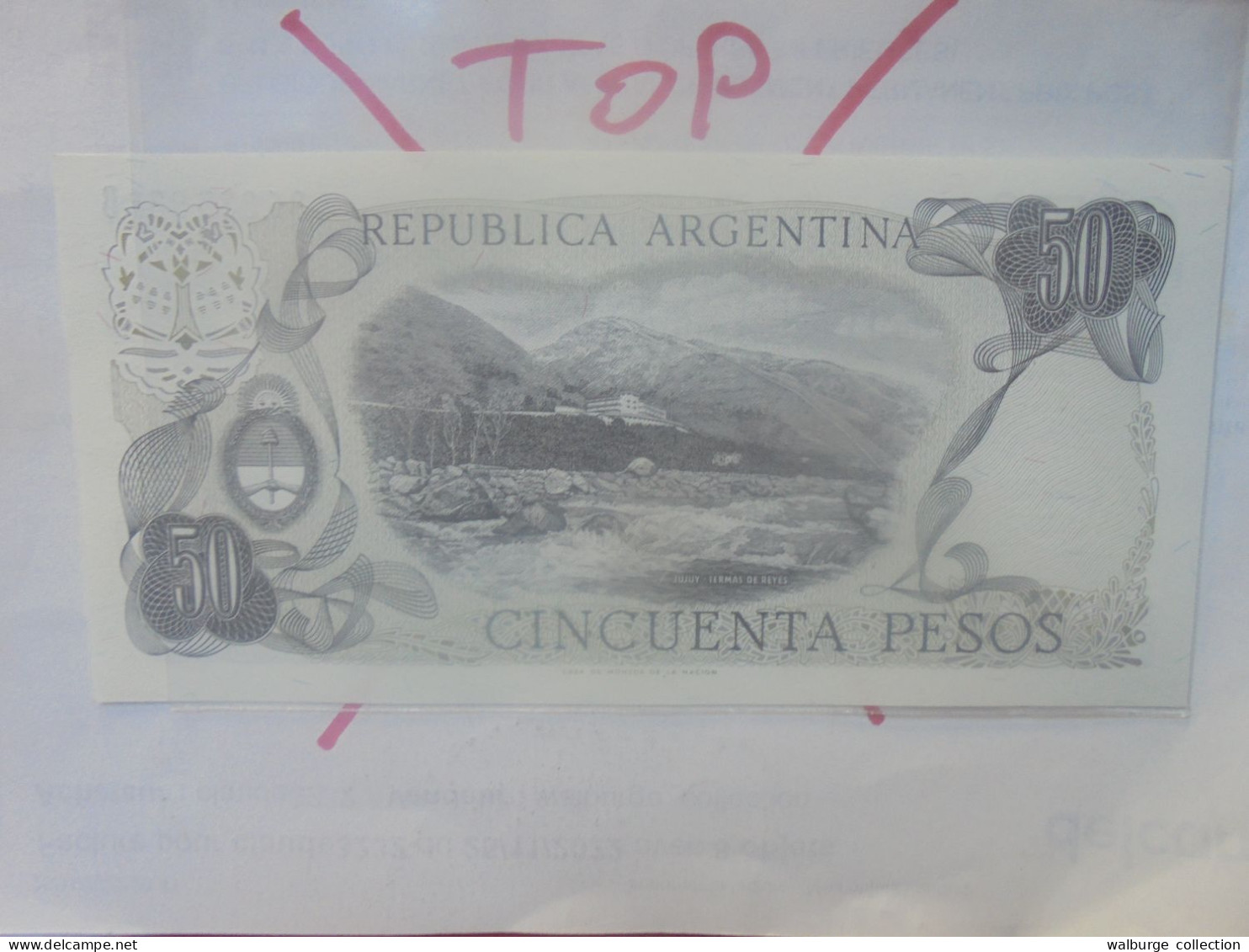 ARGENTINE 50 PESOS ND (1976-78) Neuf (B.33) - Argentina