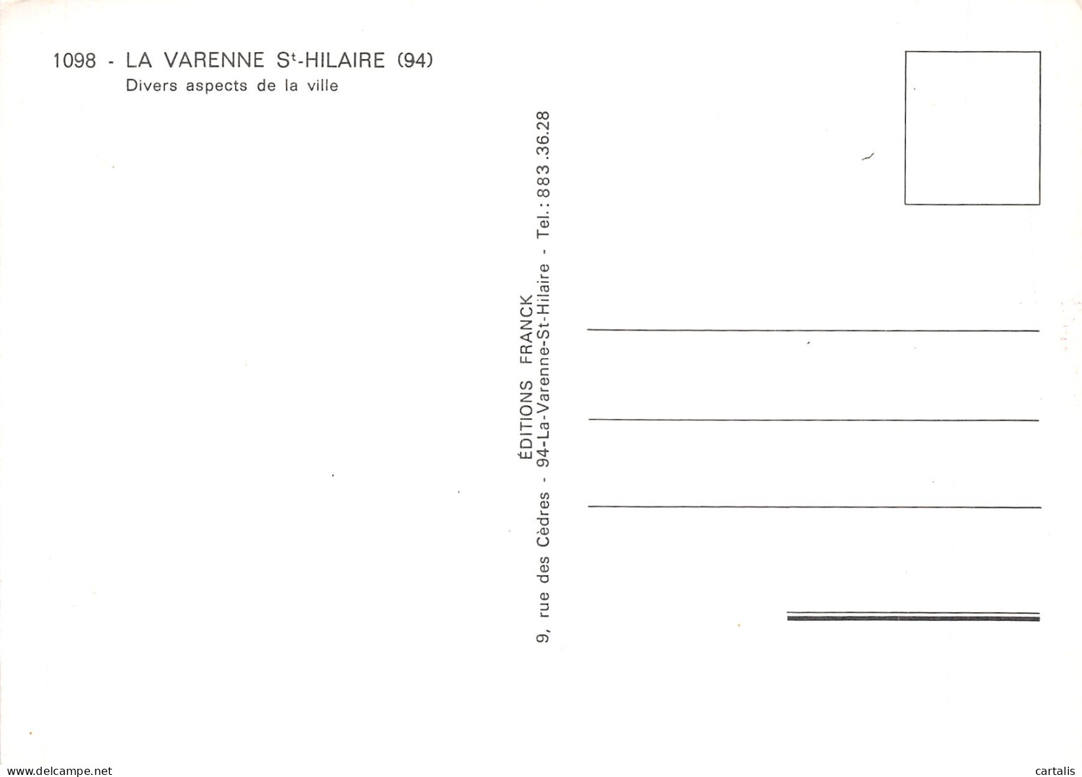 94-LA VARENNE-N°4218-B/0045 - Autres & Non Classés