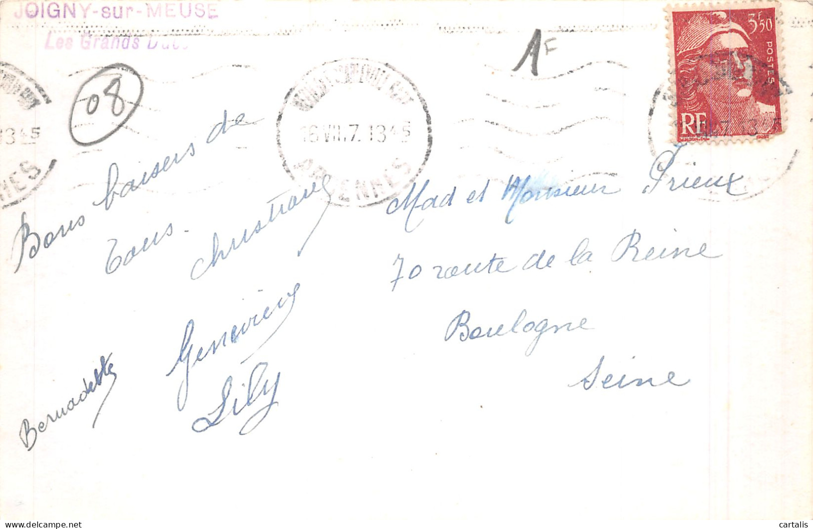 89-JOIGNY SUR MEUSE-N°4219-A/0191 - Joigny