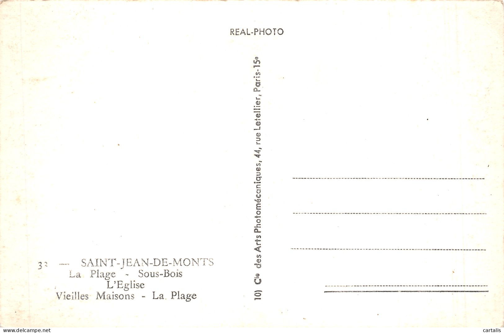 85-SAINT JEAN DE MONTS-N°4218-E/0009 - Saint Jean De Monts