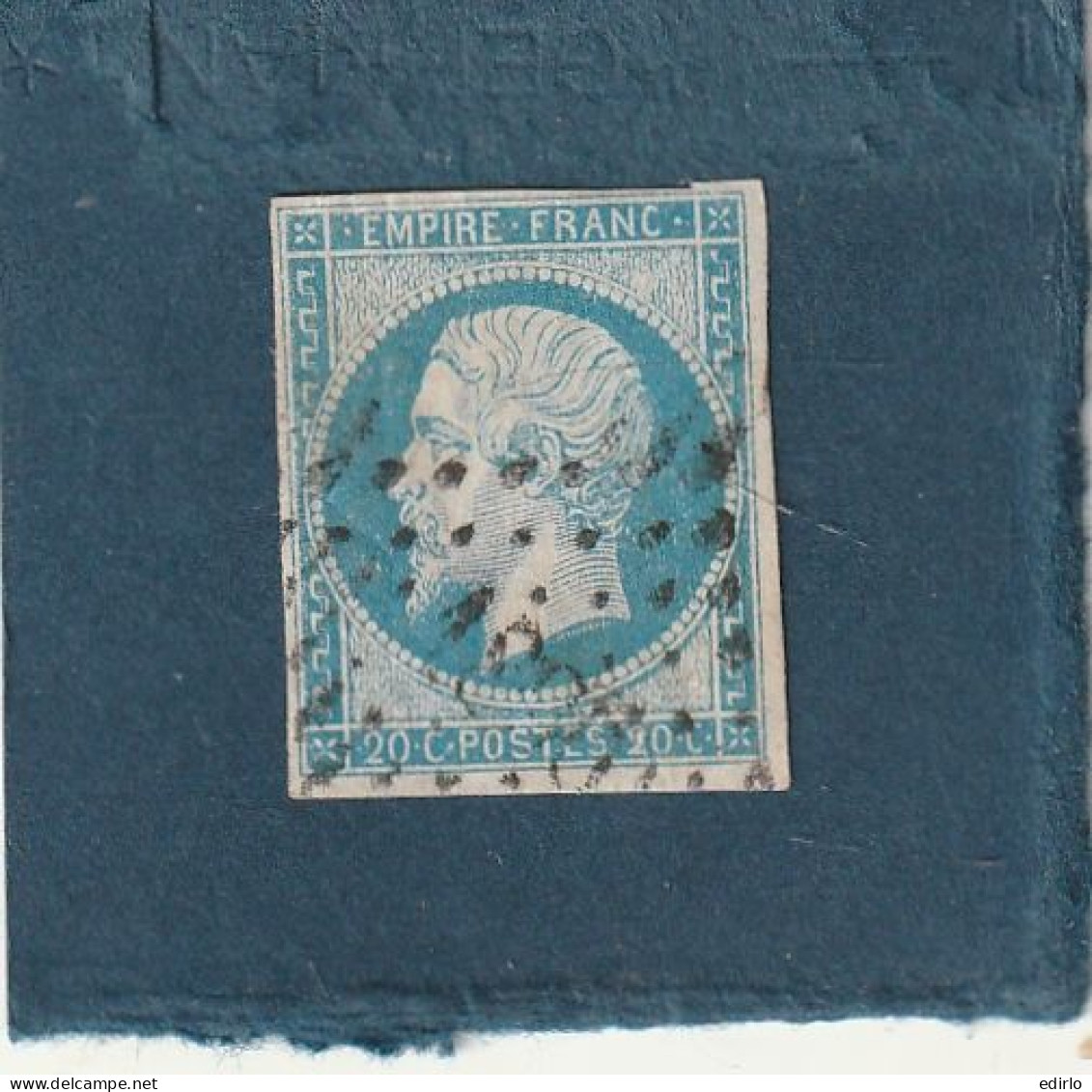 ///   FRANCE /// N° 14 Bleu 20cts  Bleu Laiteux - 1853-1860 Napoléon III