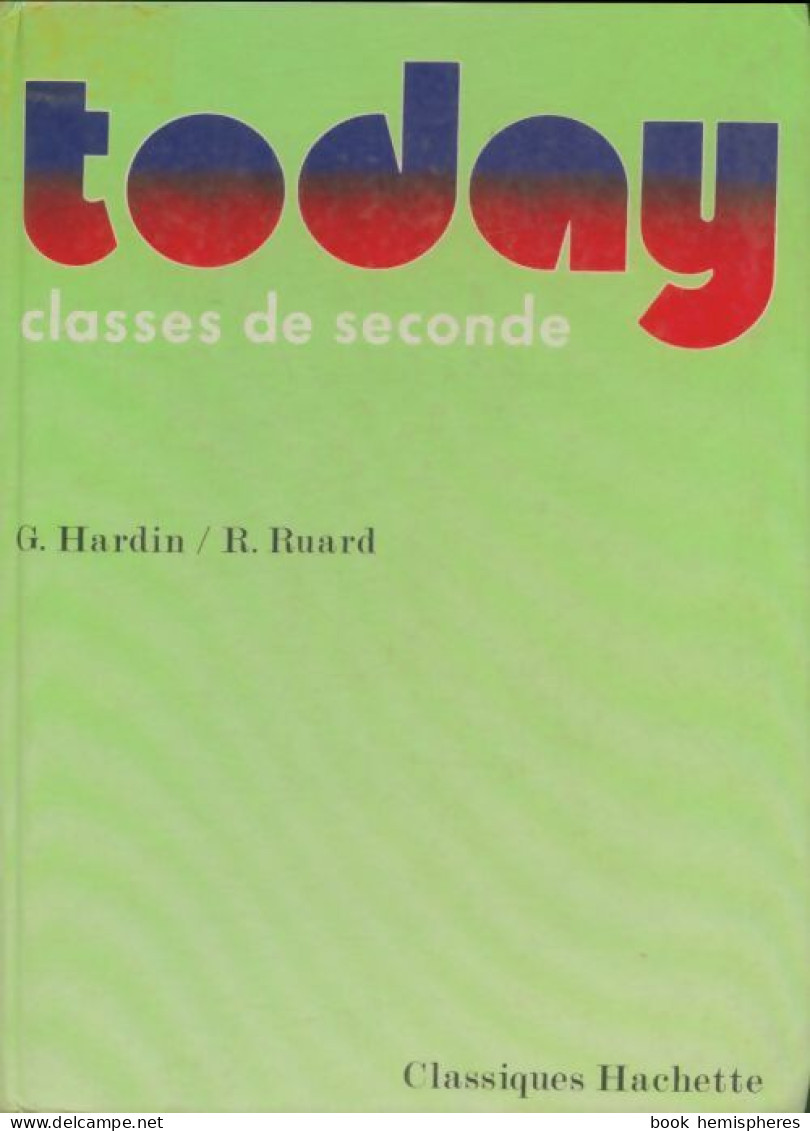 Today Seconde (1978) De Collectif - 12-18 Years Old