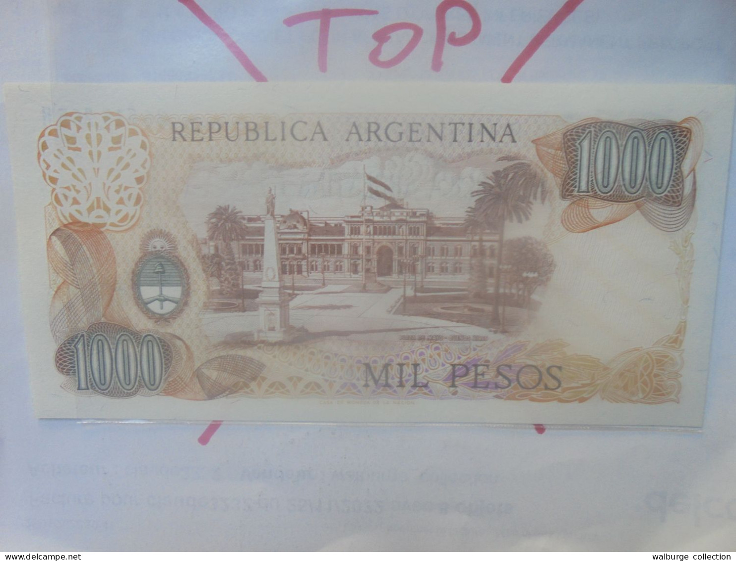 ARGENTINE 1000 PESOS ND (1976-83) Neuf (B.33) - Argentina